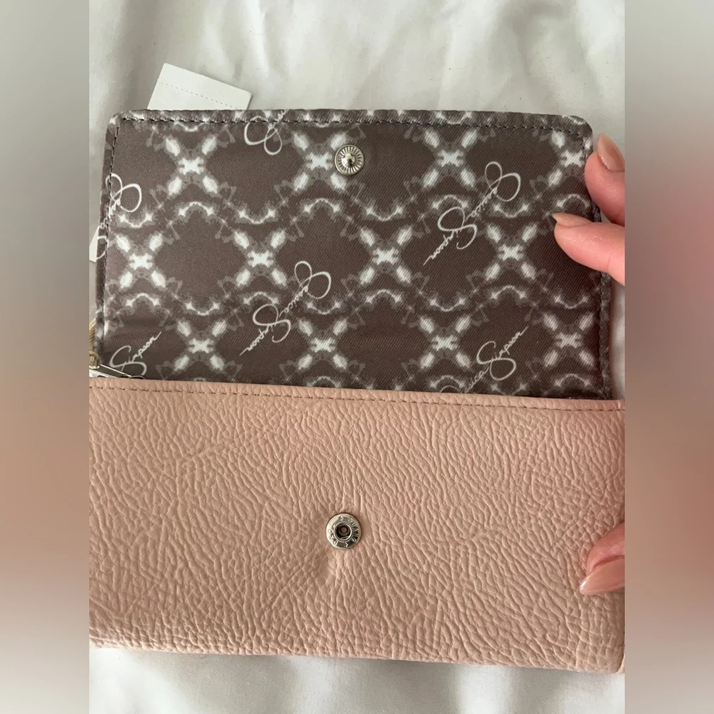 NWT Jessica Simpson Linea Wallet in blush fog - Picture 5 of 7